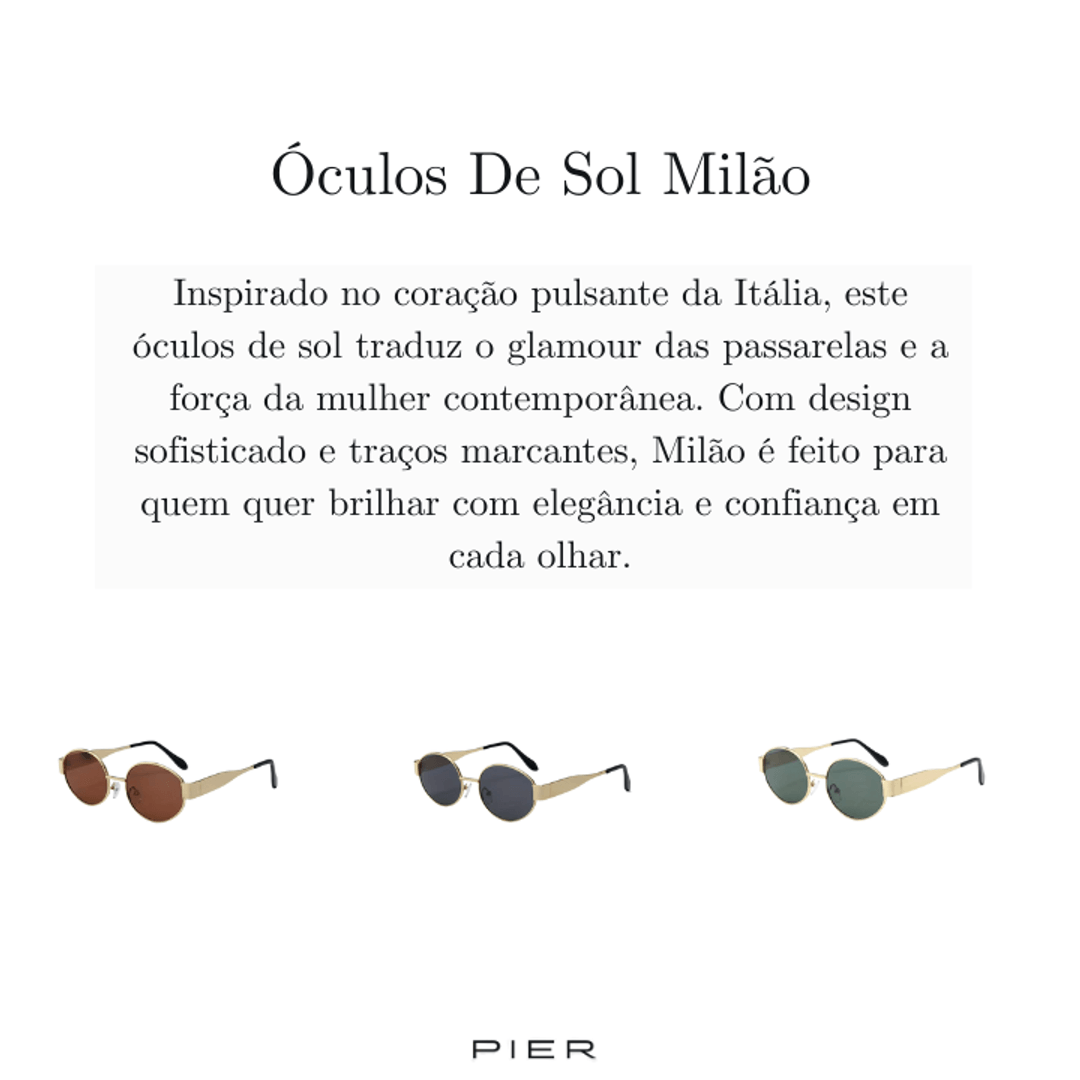 Óculos De Sol Milão